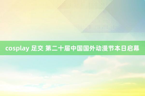 cosplay 足交 第二十届中国国外动漫节本日启幕