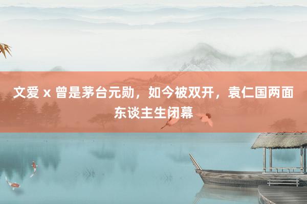 文爱 x 曾是茅台元勋，如今被双开，袁仁国两面东谈主生闭幕