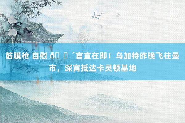 筋膜枪 自慰 🔴官宣在即！乌加特昨晚飞往曼市，深宵抵达卡灵顿基地